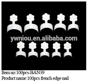 100pcs French False Acrylic Nail Art Tips Edge Form edge nail tips