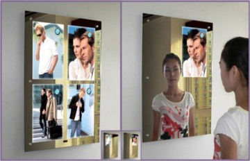 Static Picture Plastic A1 Thin Led Magic Mirror Light Box With Sensor