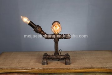 American vintage pine table lamps antique water pipe lamps