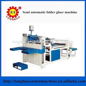 Macchina a gluer della cartella semi -automatica Cancella di cartone in ondata pieghevole