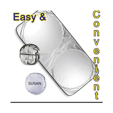 Custom Color and Logo Design Silver Coated Nylon 170T UV Protection Car Windshield Sunshade