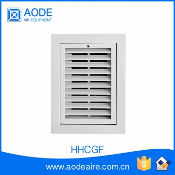 Aluminium Hinged Half Chevron Supply Air Vent Grille With Fixed Core