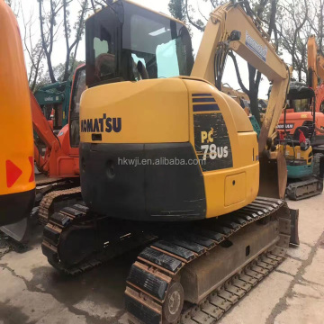 Δεύτερο χέρι komatsu pc78us υδραυλικός εκσκαφέας crawler σε καλή κατάσταση