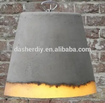 European classic concrete lamp with edison bulb