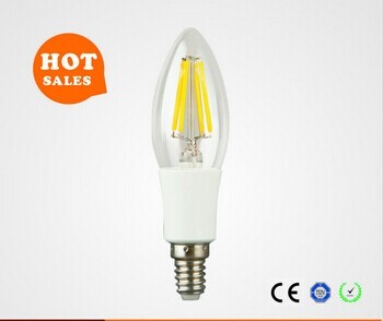85-265V C35 E12 4W LED Filament Candle Lamp