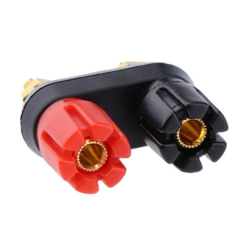 Dual Binding Post Speaker Plug Jack Audio Connector