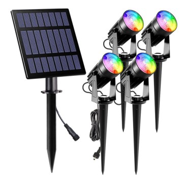 4 IN 1 Garden Pathway Solar LED Spotlight