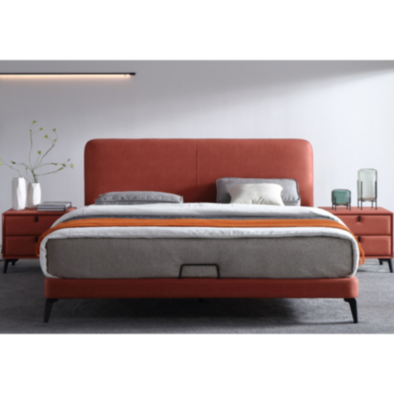 Modern simple design double bed with metres