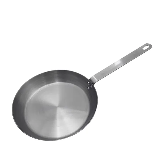 Lightweight Refined Iron Skillet with Stainless Steel Handle