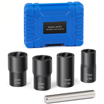 1/2 Inch Drive Wheel Lock Removal Kit for Stripped, Damaged, Frozen, Rusted Bolts and Nuts