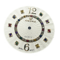 Luxury Guilloche Dial Applied Crystal Indices For Watch