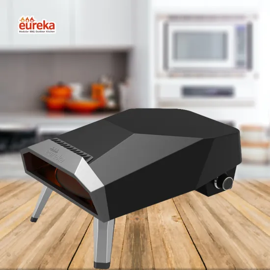 Perfect Outdoor Cooking Small Folding 12-Inch Propane Rotating Pizza Oven for Quick and Delicious Meals