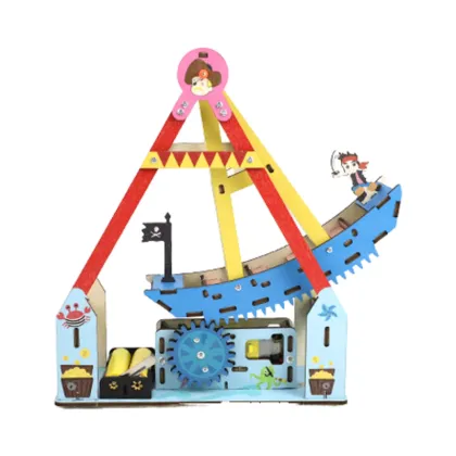 GoldMoc Viking Longship Building Blocks - Viking Pirate Ship Toy Boat Ship Model Educational Kids Toy