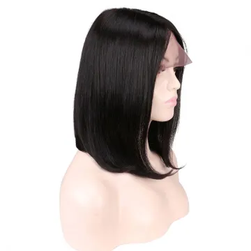 100% Virgin Brazilian Human Hair Lace Front Bob Wigs Cheap Wholesale Natural Human Hair Wigs For Black Women Hd Lace Frontal Wig