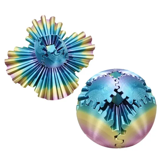 2024 Novelty 3D Printing Gear Ball: Anti-Stress Spinner Toy