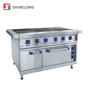 Multifunctional 900 Series For Restaurant Electric 6 Hot Plates Cooker with Oven