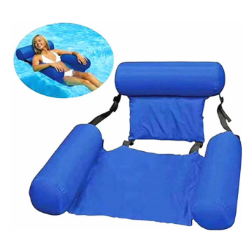 Inflatable Foldable Floating Lounger for Swimming and Water Sports