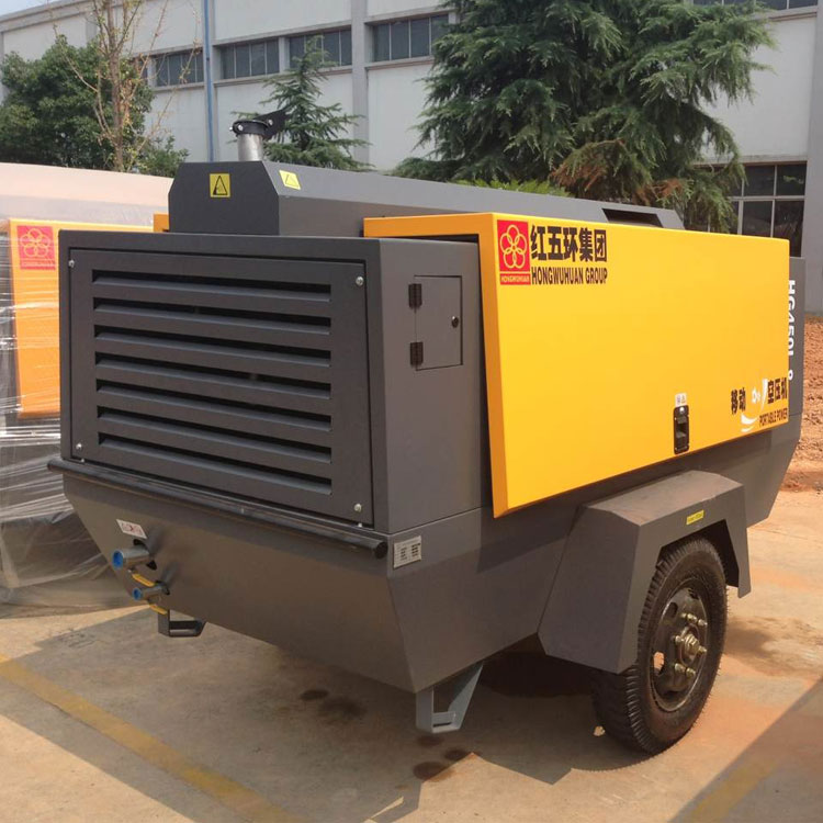 HG450L-8 diesel portable screw air compressor 100L