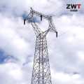 Torre de aço angular eficiente para suporte de linha de energia