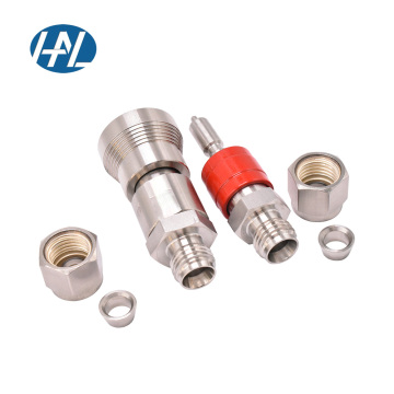 High Pressure Stainless Steel Twin Ferrule Quick Connectors