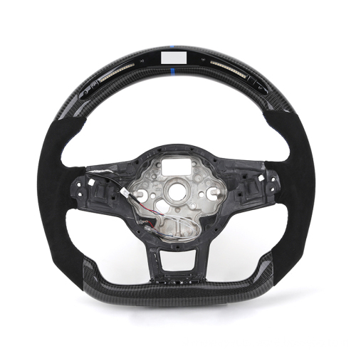 Half Alcantara Carbon Fiber Steering Wheel for Volkswagen VW Polo MK Golf 5 6 7 7.5 6R R Passat CC GTI GTE
