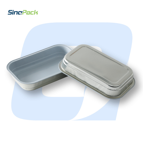 JX-206 Cheap Aluminium Foil Container with Lid