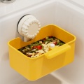 Kitchen Sink Rotating Suction Press Drain Basket
