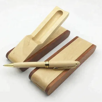 Customized Wooden Ballpoint Pens with Logo and Wooden Box - High Quality Manufacturer Wholesale