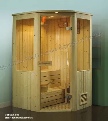 Traditional Sauna Cabins , Square Cedar Sauna Rooms For Home / Garden