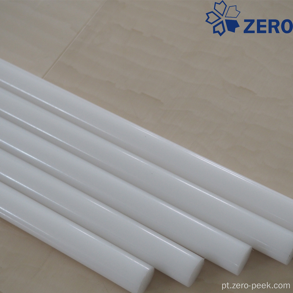 Delrin polyacetal rod virgin