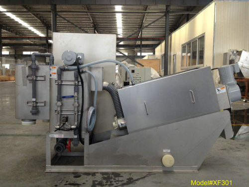 280kg Stainless Steel Sludge Dehydrator , Sludge Dewatering Machine 3 Phases