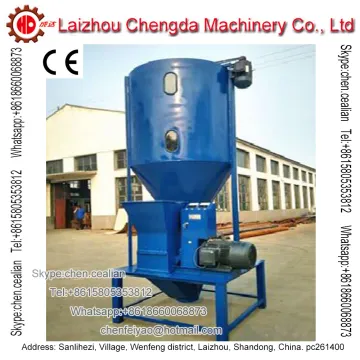 vertical animal feed grinding and mixing machine