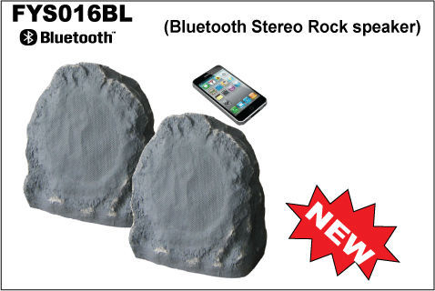 6.5in Waterproof Landscape Bluetooth Stereo Rock Speakers