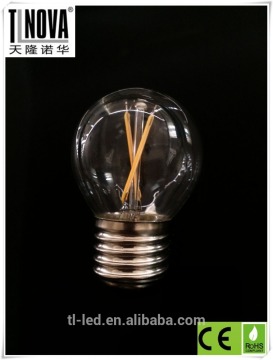 360 degree G45 2w filament LED bulb high lumen CE ROHS standard made in China