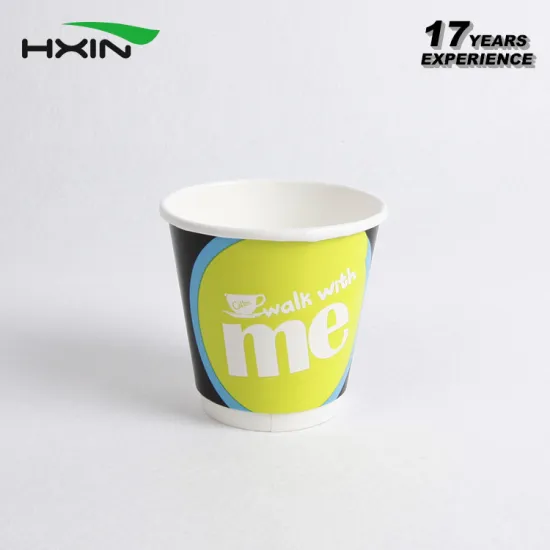 Disposable double wall hot drinking paper cups