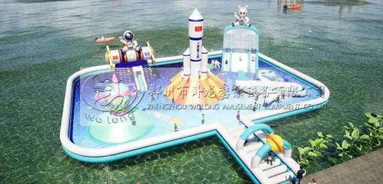 children sport giant Star sea inflatable floating park
