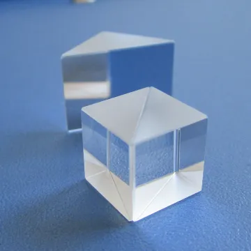 5mm BK7 Glass Triangle Prism Quartz JGS1 Right-Angle Prism