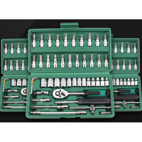 Mataas na kalidad ng pag -aayos ng auto 46 piraso wrench set