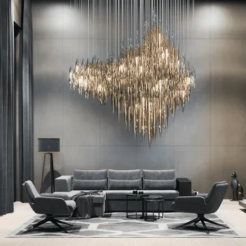 Luxury hotel lobby modern project chandelier pendant lights