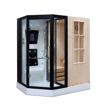 4-Person Dry Steam Sauna Room & Sauna Steam Room Combo