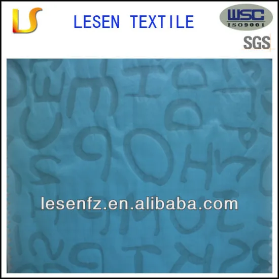 2013 lovely style embossed 100% nylon taffeta fabric for towel,curtain, quilt
