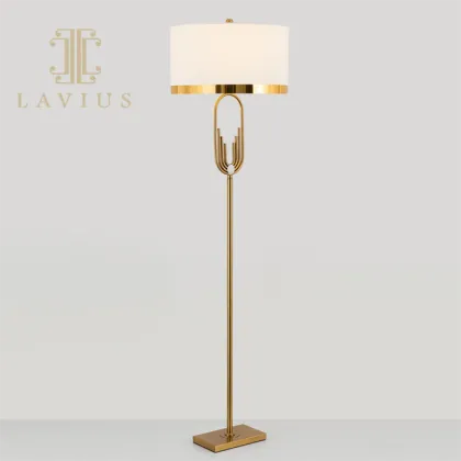 Modern nordic metal bass hotel floor lamp