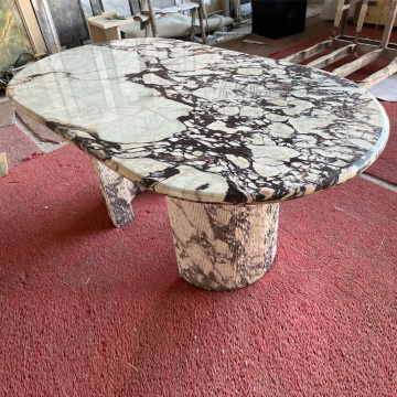 Itália Waffle Stone Dining Table