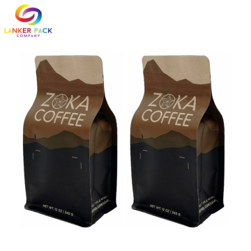 Bolsas de café de papel marrón personalizadas aprobadas por FAD