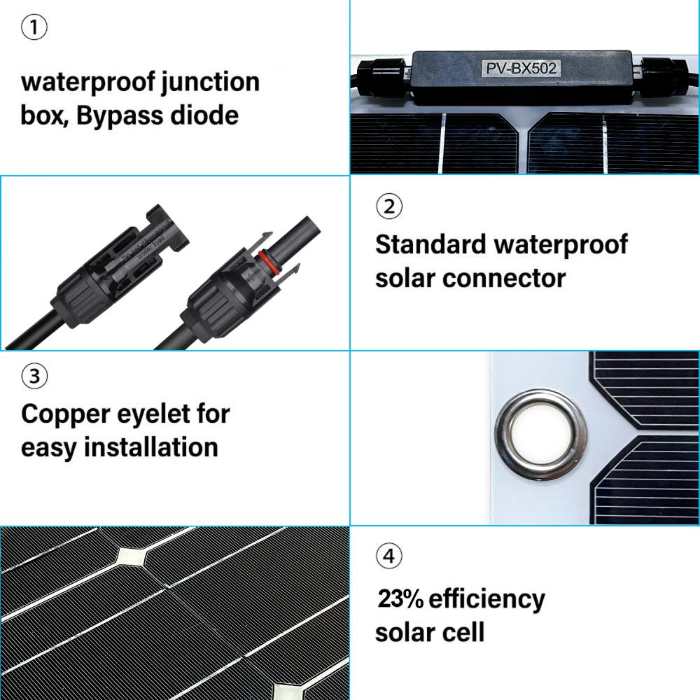 100W ETFE Flexible Solar Panel