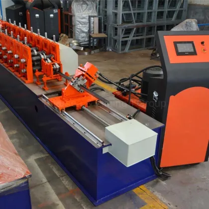 renown manufacturing light steel keel furring roll forming machine hydraulic decoiler manufacturing