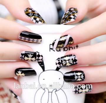 2015 New hot sale eco friendly gold sliver Metallic glitter nail art decoration