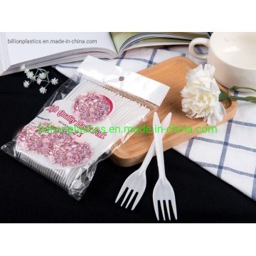 Plastic Spoons Walmart White Color Fast Food and Picnic Disposable PP Fork