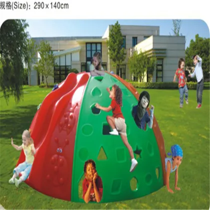 Outside Fitness Equipment Plastic Kids Rock Climbing Wall