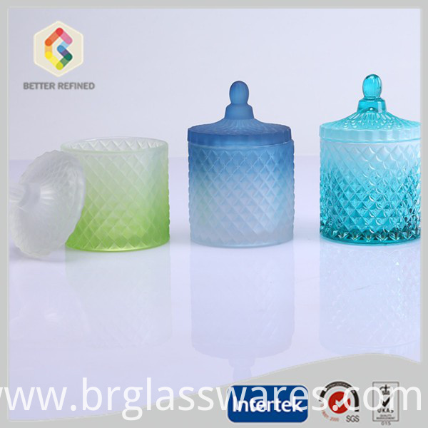 New Design Beautiful Crystal Candle Jars With Lids